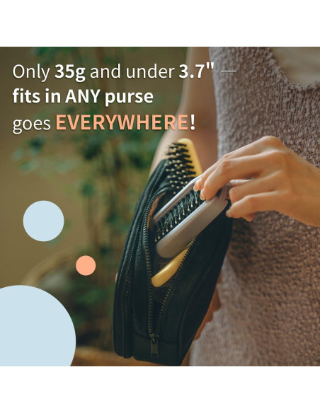 Cepillo de Viaje Uffy MiniPop Plegable Verde Menta 10.7cm