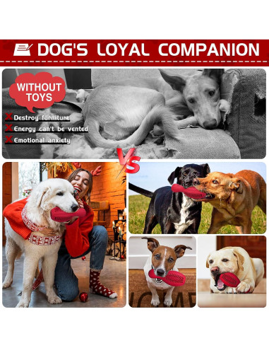 Juguete Interactivo para Perros TonyEst - Dispensador de Golosinas, Caucho Duradero, Estimulación Mental