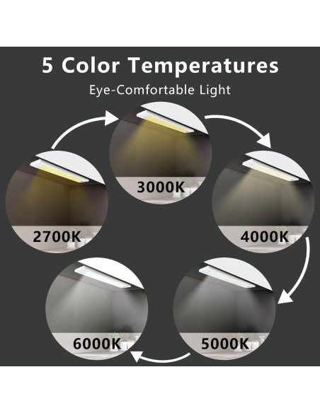 Luces LED Bajo Gabinete iQuincy 30.48cm 2 Paquete con Sensor