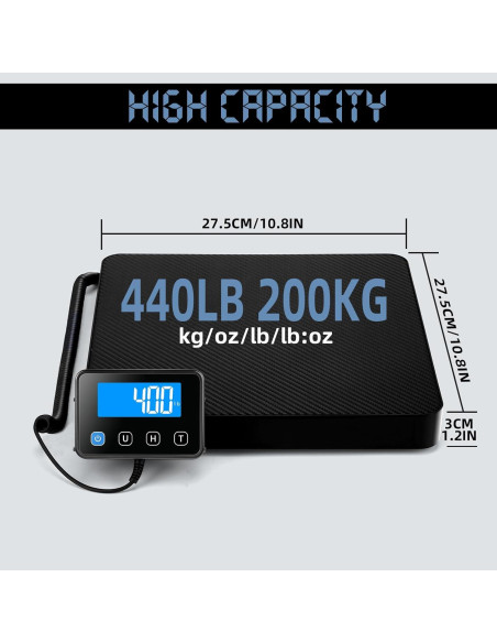 Báscula de Envío Drcowu 200kg/10g Digital con Retención y Tara