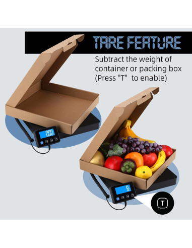 Báscula de Envío Drcowu 200kg/10g Digital con Retención y Tara