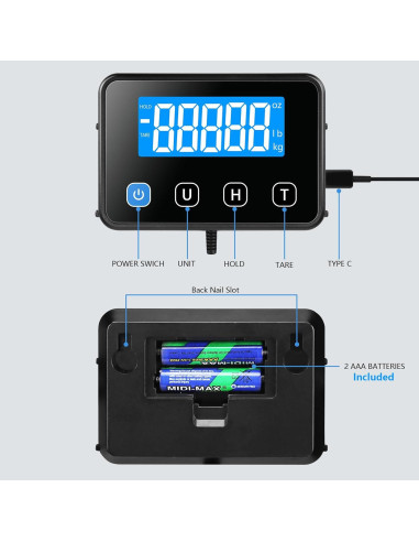 Báscula de Envío Drcowu 200kg/10g Digital con Retención y Tara