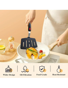 Juego de Espátulas de Silicona EJOEXQU 2 Piezas Resistente Calor 2