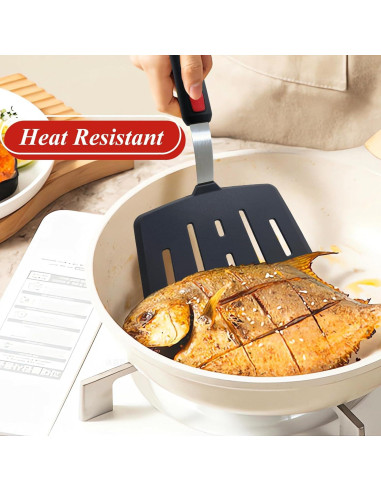 Juego de Espátulas de Silicona EJOEXQU 2 Piezas Resistente Calor