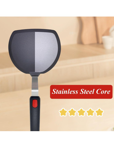 Juego de Espátulas de Silicona EJOEXQU 2 Piezas Resistente Calor