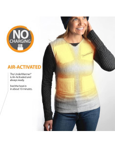 Camisa Calentada UnderWarmer Unisex X-Large Blanca 12 Horas 2