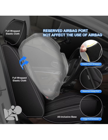 Fundas de Asiento Nissan Juke 2011-2017 JIAMAOXIN 5 Asientos