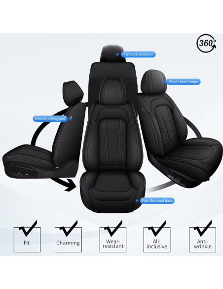 Fundas de Asiento Nissan Juke 2011-2017 JIAMAOXIN 5 Asientos