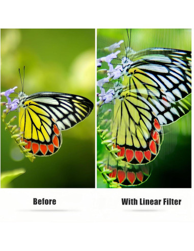 Filtro Prisma Lineal GREEN.L 77mm Vidrio Óptico Efectos