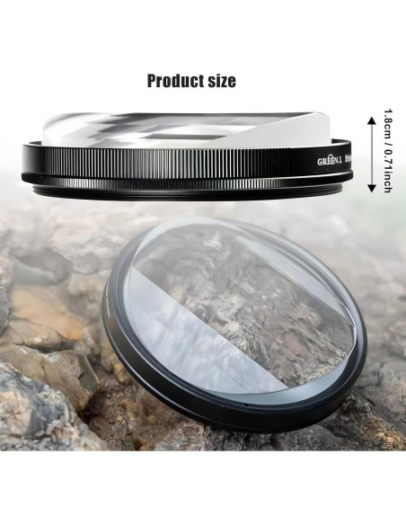 Filtro Prisma Lineal GREEN.L 77mm Vidrio Óptico Efectos