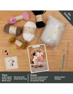 Kit de Crochet Amigurumi Hearth & Harbor - Callie la Vaca 2