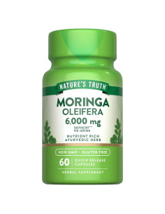 Cápsulas de Moringa Oleifera Verdad de la Naturaleza 6000mg