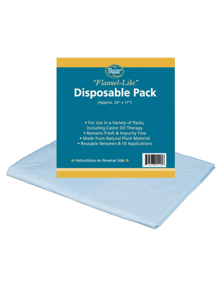 Paquete Desechable de Aceite de Ricino Baar Pequeño 43x61cm