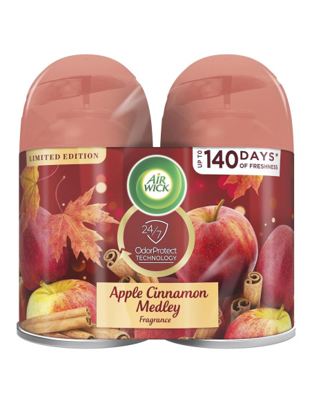 Recarga Spray Ambientador Automático Air Wick 2ct Manzana Canela