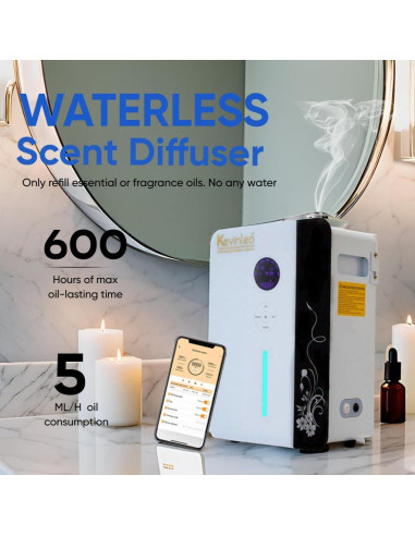 Difusor de Aroma Frío Kevinleo 800ml para Espacios Grandes