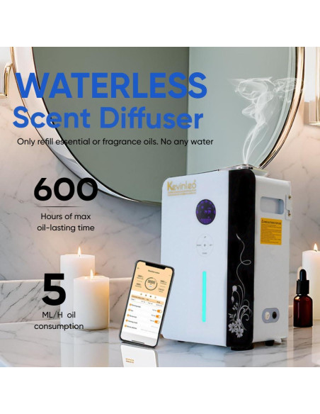 Difusor de Aroma Frío Kevinleo 800ml para Espacios Grandes
