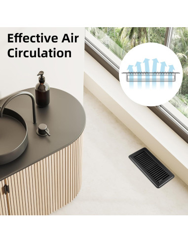 Rejilla de suelo 10 x 25 cm BYEWIRE - Paquete de 3 ajustables