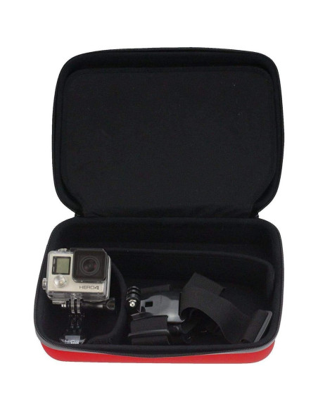 Funda Dura Navitech Roja para Cámara de Acción Veho Muvi KX-1