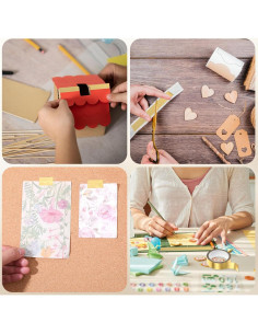 4 Rollos Cinta Washi Dorada Brillante 1.5cm x 5m QfwdfcTrenz 2