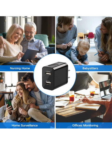 Cámara Nanny Wifi 1080P Recsentry - Cargador Oculto 90