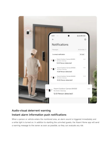 Cámara de Seguridad Inalámbrica Xiaomi BW500 2.5K IP67