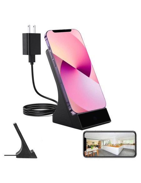 Cargador de Cámara Oculta LIZVIE con Visión Nocturna 1080P