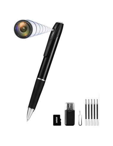 Cámara Bolígrafo DUVIX Mini 1080P Portátil Seguridad 32GB