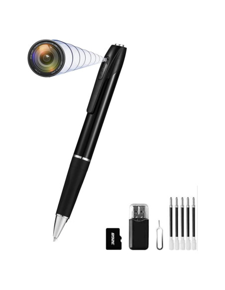 Cámara Bolígrafo DUVIX Mini 1080P Portátil Seguridad 32GB