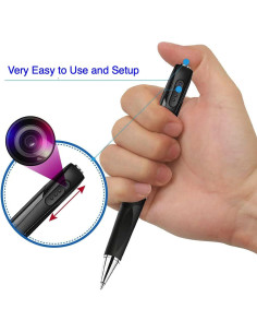 Cámara Bolígrafo DUVIX Mini 1080P Portátil Seguridad 32GB 2