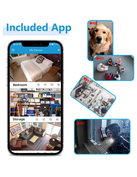 Cargador de Cámara Oculta LIZVIE con Visión Nocturna 1080P