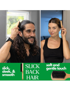 Cepillo de Cerdas de Jabalí Suave GranNaturals para Peinar 2