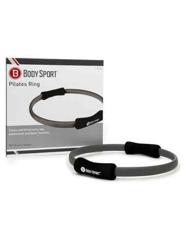 Anillo de Pilates Body Sport 35.56 cm con Agarre de Espuma