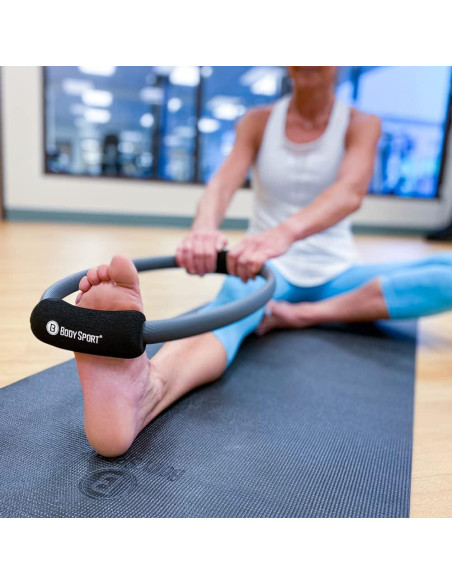 Anillo de Pilates Body Sport 35.56 cm con Agarre de Espuma