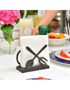 Soporte para Servilletas de Hierro Fundido Sungmor Rústico 2