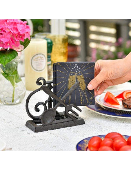Soporte para Servilletas de Hierro Fundido Sungmor Rústico