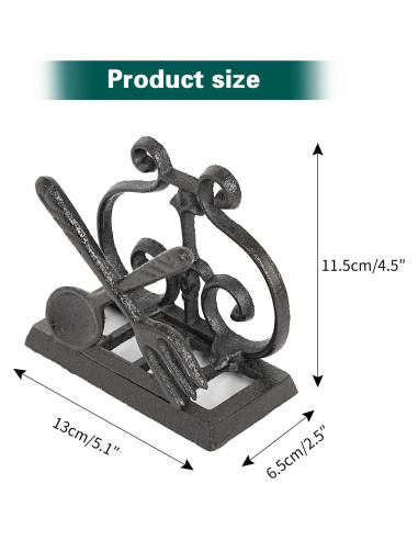 Soporte para Servilletas de Hierro Fundido Sungmor Rústico