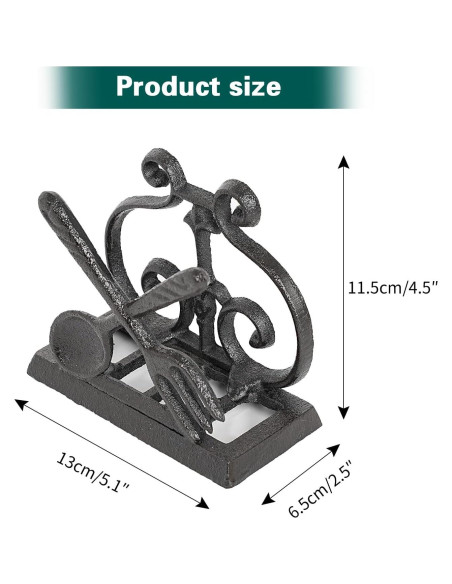 Soporte para Servilletas de Hierro Fundido Sungmor Rústico