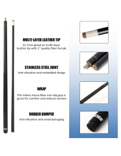 Palo de Billar GSE 58" Fibra de Vidrio 510g a 600g 2