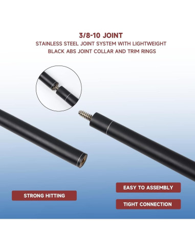 Palo de Billar GSE 58" Fibra de Vidrio 510g a 600g