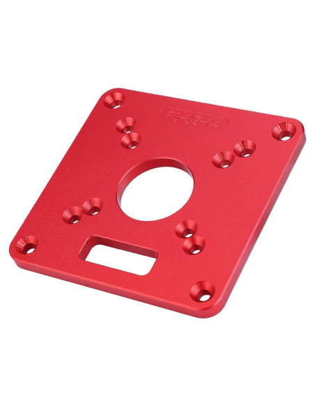 Placa de Inserción para Mesa de Router Eujgoov Aluminio 120x120mm