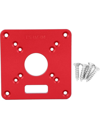 Placa de Inserción para Mesa de Router Eujgoov Aluminio 120x120mm