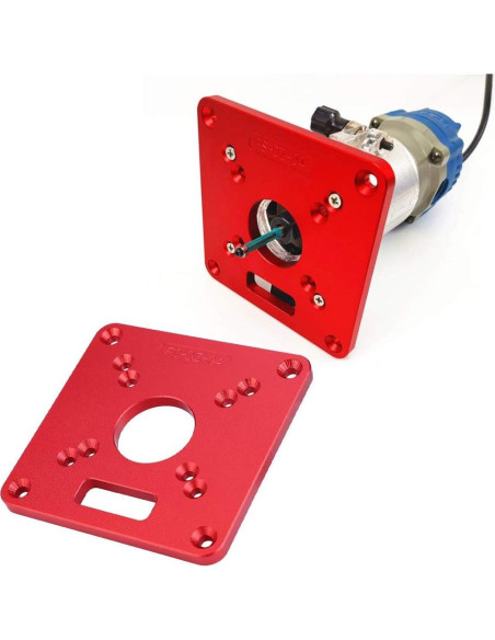 Placa de Inserción para Mesa de Router Eujgoov Aluminio 120x120mm