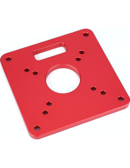 Placa de Inserción para Mesa de Router Eujgoov Aluminio 120x120mm