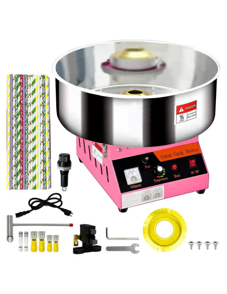 Máquina de Algodón de Azúcar Xapigo 1080W 2.2L Rosa