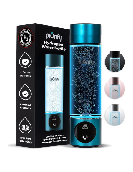 Generador de Agua de Hidrógeno Piurify - 4100+ PPB - Portátil