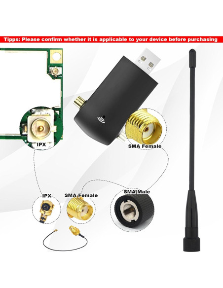 Antena de Pala 10dBi Kaunosta 17cm LoRa 915MHz SMA Macho