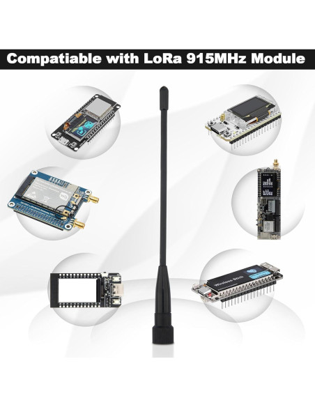 Antena de Pala 10dBi Kaunosta 17cm LoRa 915MHz SMA Macho