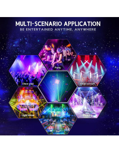 Luces de Fiesta Disco 3-en-1 LED Huizhou MTD-D10 Control Sonido 2