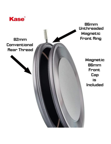 Filtro ND Variable Magnético Kase 82mm ND4 a ND32