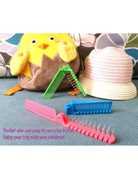 Juego de 3 Cepillos de Viaje Plegables FonteeUS - Verde/Rosa/Azul Juego de 3 Cepillos de Viaje Plegables FonteeUS - Verde/Rosa/Azul